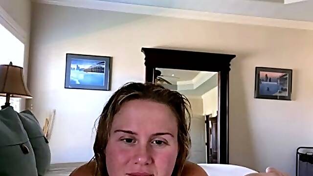 Amateur blond girl with big boobs getting fucked