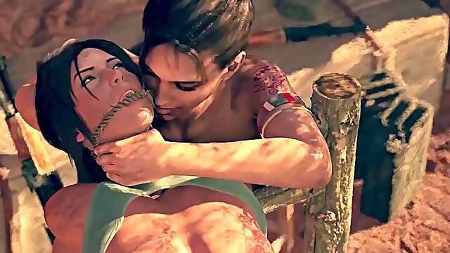 Lara Croft Bondage