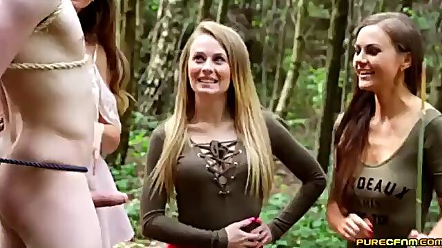 British over them - tied to a tree