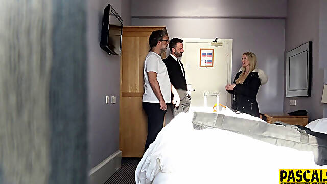 Real submissive pounded. Real deep throating busty submissive gets eaten out and pounded in hd