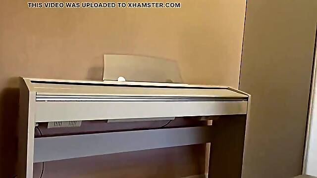 A Intimate Piano Lesson with a mother Id like to fuck Teacher Became Very Nasty