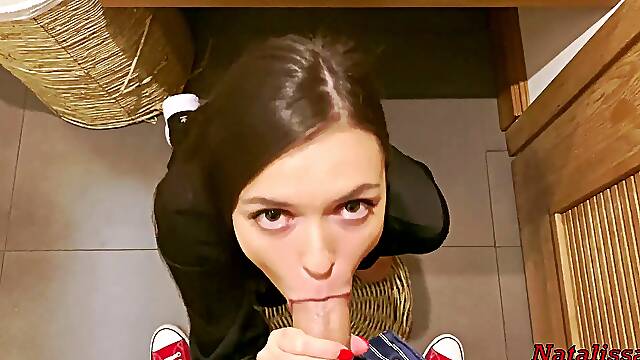 Sucked big dick on the first date in restaurant