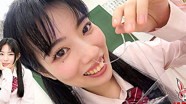 Tsubame Amai Blows Her Nose and Rubs the Mucus on Your Face - Nose Fetish